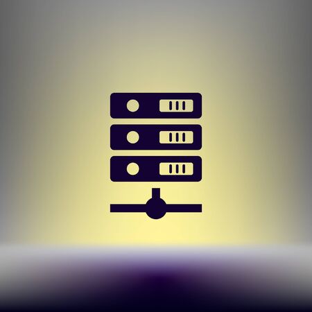 Computer Server icon, vector illustrationのイラスト素材