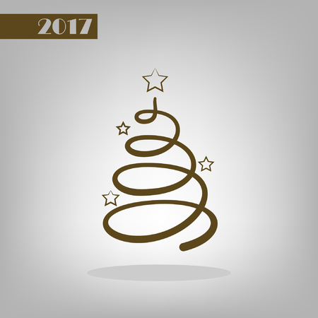 Pictograph of christmas treeのイラスト素材