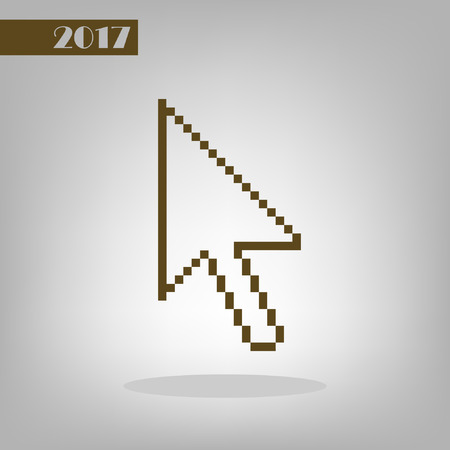 Vector arrow cursor stock icon illustration designのイラスト素材