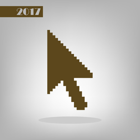 Vector arrow cursor stock icon illustration designのイラスト素材