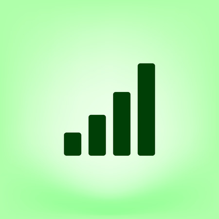 Graph vector iconのイラスト素材