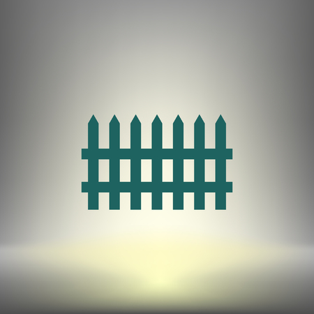Simple fence vector iconのイラスト素材