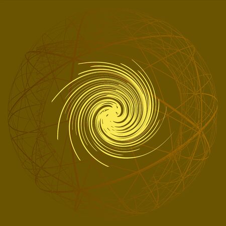 Abstract swirl logo flat vector illustration designのイラスト素材