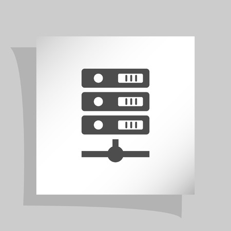 Computer Server icon, vector illustrationのイラスト素材