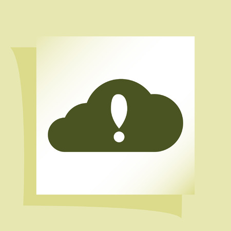 Cloud symbol vector iconのイラスト素材