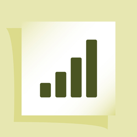 Graph vector iconのイラスト素材