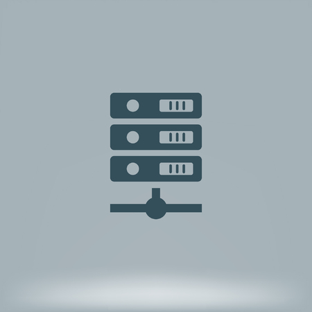 Computer Server icon, illustrationのイラスト素材