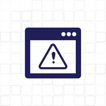 Application warning color icons on sunk push buttonsのイラスト素材