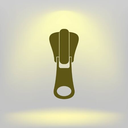 Zipper Vector Icon.のイラスト素材