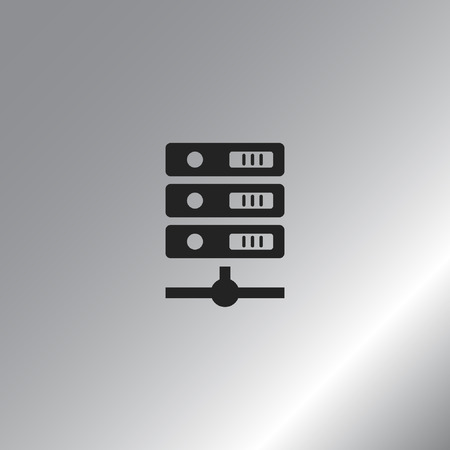 Computer Server icon, vector illustrationのイラスト素材