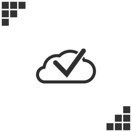 Cloud select icon. Cloud click symbol. Vector illustration.のイラスト素材