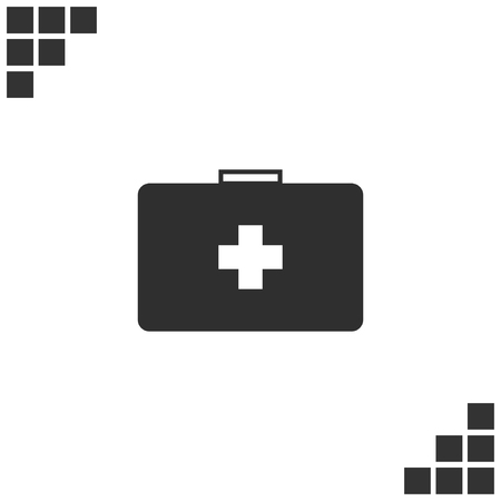 First aid flat style icon vector illustrationのイラスト素材