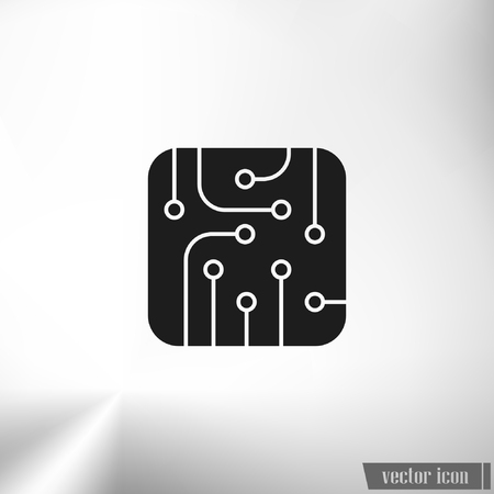 Pictograph of circuit boardのイラスト素材