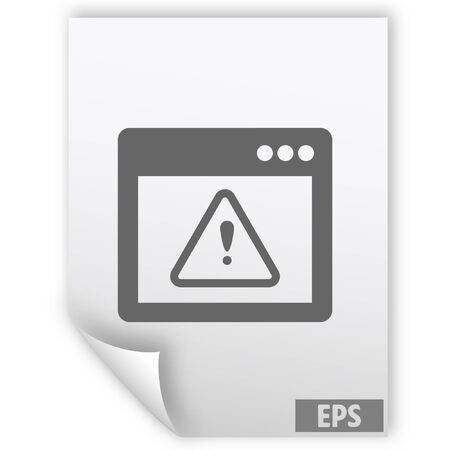 Application warning color icons on sunk push buttonsのイラスト素材