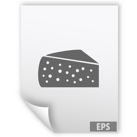 Cheese icon. Vector concept illustrationのイラスト素材