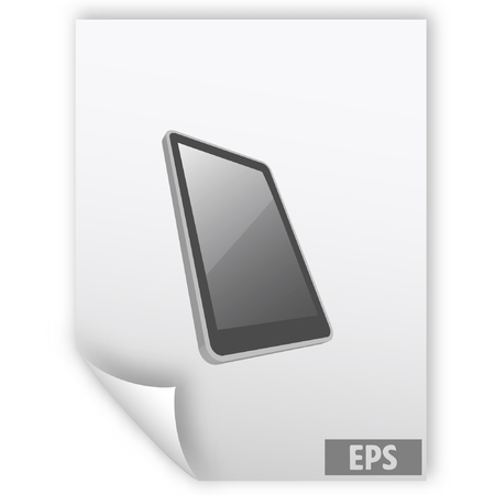 Notebook in Mobile Phone, vector illustrationのイラスト素材