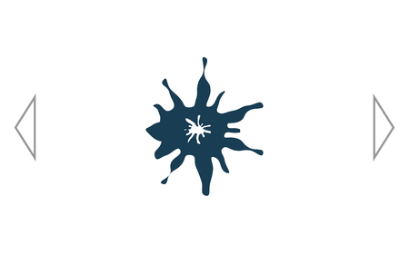 Ink splash vector icon on white background.のイラスト素材