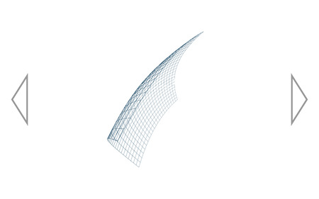 Wire frame polygonal landscape. Bent wire frame polygon. Vector illustration.のイラスト素材