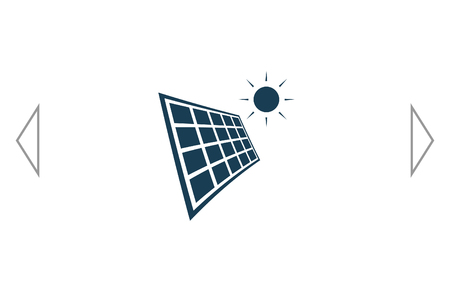 Solar energy eco concept iconのイラスト素材
