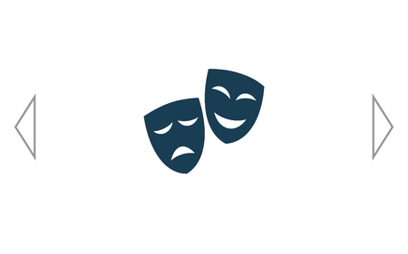 Theater masks. Vector artのイラスト素材