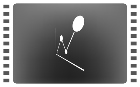 Vector growing graph iconのイラスト素材
