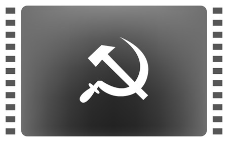 Hammer and sickle isolated stock vector icon illustrationのイラスト素材