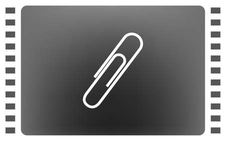 paper clip icon, vector illustrationのイラスト素材