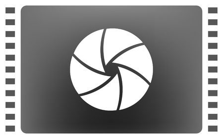 Camera shutter iconのイラスト素材