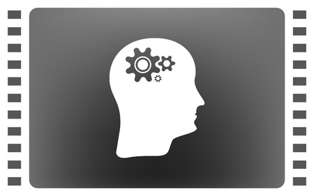 Brain Gears vector iconのイラスト素材
