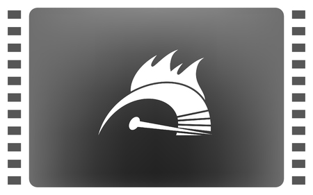 High speed burning symbol iconのイラスト素材