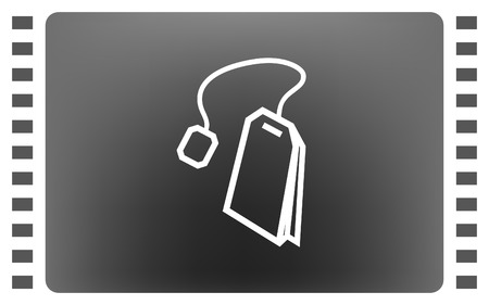 Teabag / tea bag line art icon for apps and websitesのイラスト素材