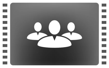 Add new user account flat icon for apps. Vector illustrationのイラスト素材
