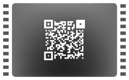 Simple icon QR code stock vector illustrationのイラスト素材