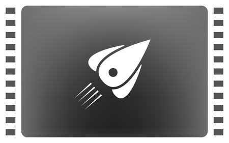 Rocket icon stock vector flat illustration designのイラスト素材