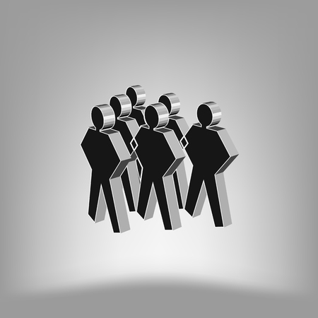 Gangster person icon. Vector illustrationのイラスト素材