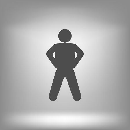 Gangster person iconのイラスト素材