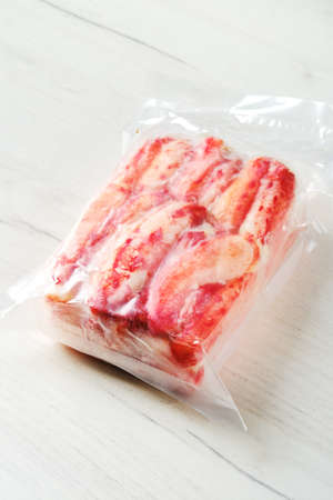 vacuum packed king crab meatの写真素材