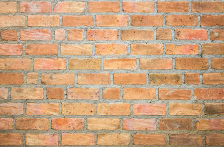 pattern of orange brick wall texture for background