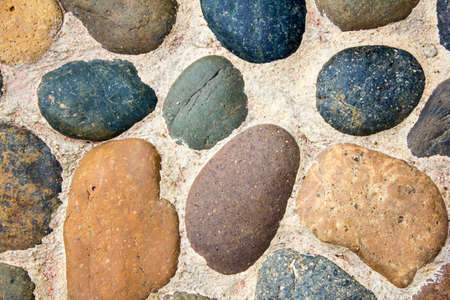 closeup group of stone texture for backgroundの写真素材