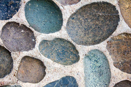 closeup group of stone texture for backgroundの写真素材