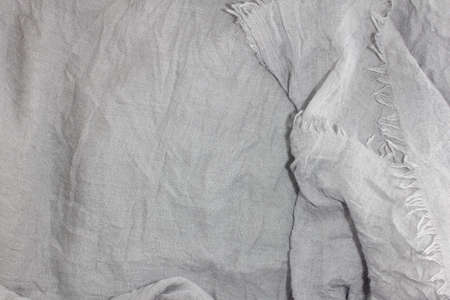 texture of grey fabric scarf for backgroundの写真素材