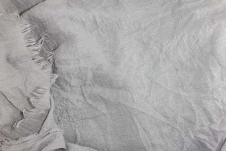 texture of grey fabric scarf for backgroundの写真素材