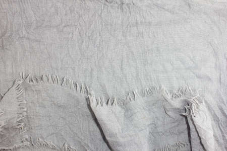 texture of grey fabric scarf for backgroundの写真素材