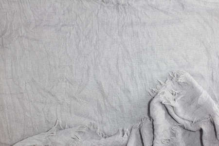 texture of grey fabric scarf for backgroundの写真素材