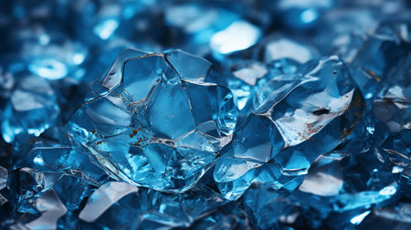 Background image of ice-cracking. Close-up. AI Generated.の素材