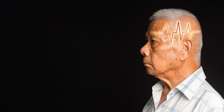 Dementia in senior people. Memory loss. Awareness of Alzheimer's, Parkinson's disease, stroke,...