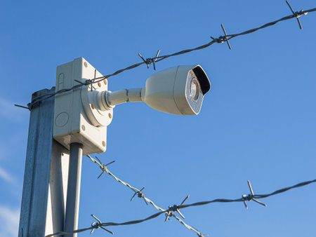 Video surveillance systems. Security systems and protection from theft. Security CCTV camera...