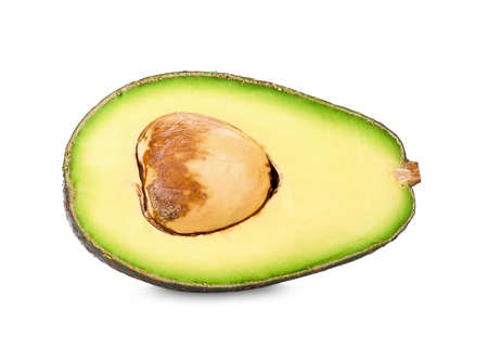 avocado isolated on the whiteの写真素材