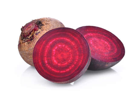 fresh beetroot isolated on white background