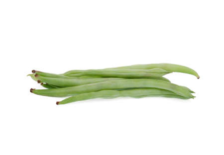 green beans isolated on white background